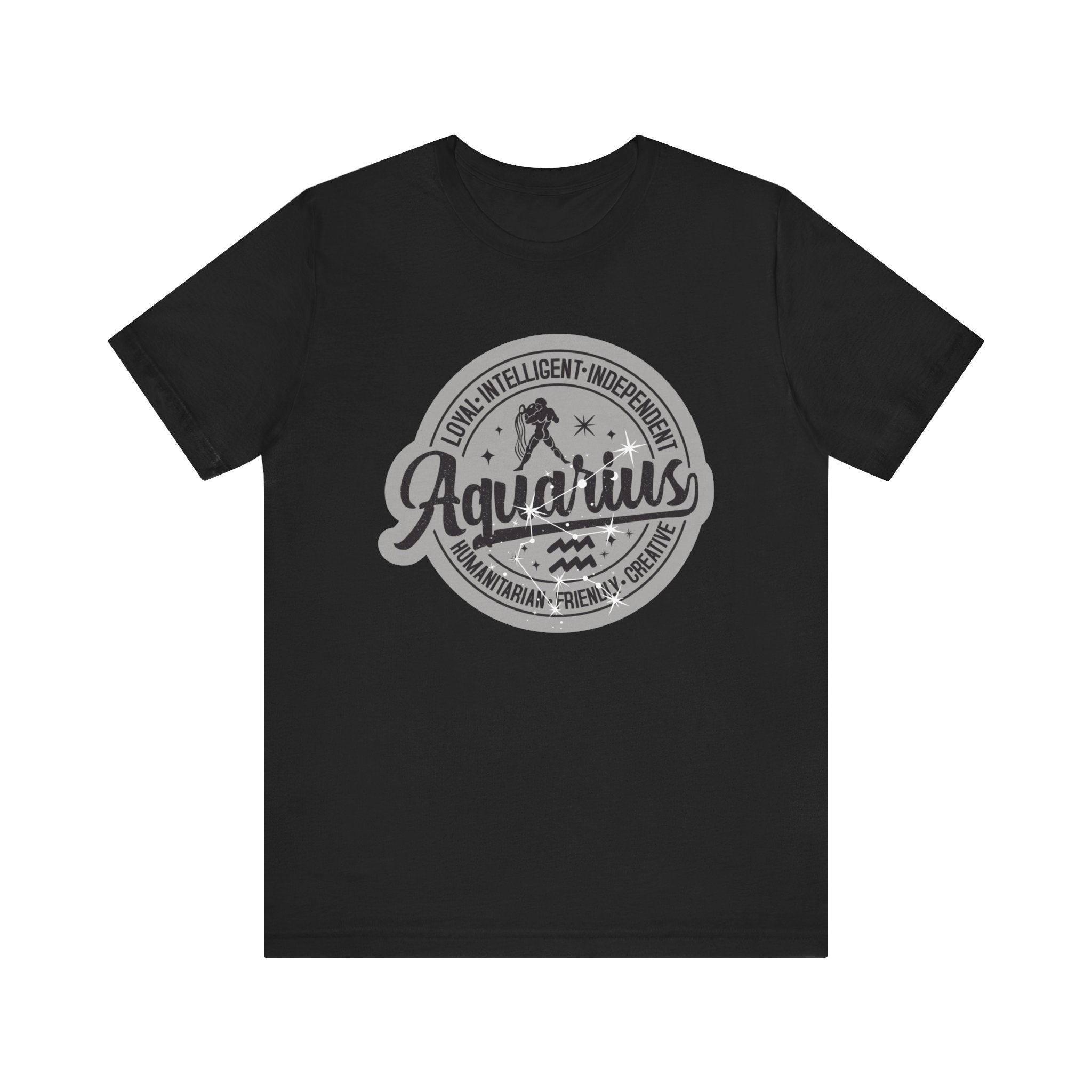 Aquarius Zodiac Unisex Casual Classic Jersey Short Sleeve Tee